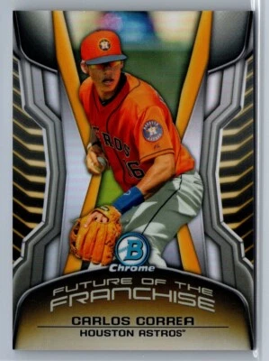 2014 Bowman Draft #FF-CC Carlos Correa Chrome Future of the Franchise Mini - Image 1 of 2