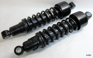 PAIR Universal Black Rear Shock Absorbers 300mm Shocks 13mm Eyes - Picture 1 of 5