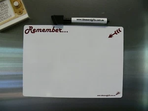 A5 Small Fridge Magnet Whiteboard Family Office Memo Message Reminder Notes Pens - Bild 1 von 9