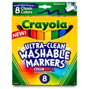 Crayola 8 Ultra Clean Eco waschbare breite Marker - Bild 1 von 1