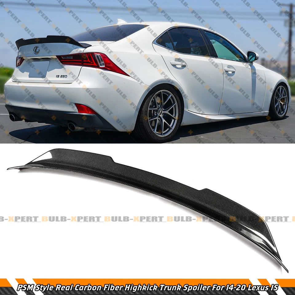 PARA 14-20 LEXUS IS200T IS300 IS350 PSM ESTILO FIBRA DE CARBONO ALERÓN MALETERO HIGHKICK Foto 1 de 4