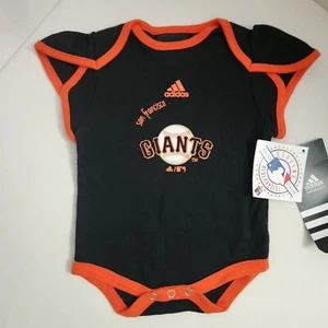 SAN FRANCISCO GIANTS Baseball Team BABY BODY SUIT Shirt Size 0/3 MONTHS ADIDAS - Picture 1 of 4