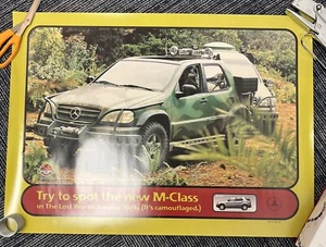 Mercedes-Benz Jurassic Park Lost World ML350 Poster 1997 M Klasse - Bild 1 von 2