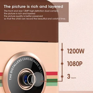 12MP Digital Children Kids Print Camera Photo Video Camcorder Toy Gi Fit - Picture 1 of 17