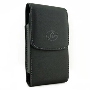 Holster Leather Case Belt Clip Cover Pouch Vertical Carry for Cell Phones - Picture 1 of 6
