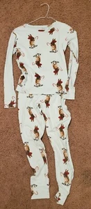 Gap Kids Christmas bunny rabbit iceskating pajamas sz 14 - Picture 1 of 5