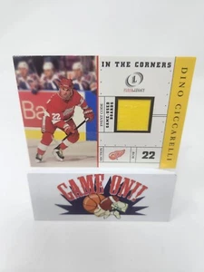 2001-02 Fleer Legacy In the Corners Spiel gebrauchte Bretter Dino Ciccarelli BUF - Bild 1 von 2