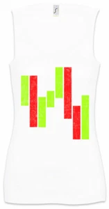 Candle Chart Women Tank Top Bearish Bullish Trader Fun Analyst Investment Banker - Picture 1 of 1