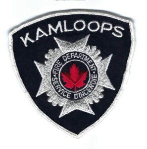 Kamloops BC British Columbia Service D'Incendie CANADA Fire Dept. patch - NEW! - Picture 1 of 1