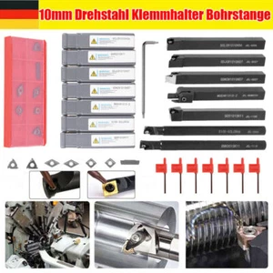 21stk Drehmeißel Drehstahl Klemmhalter Bohrstange Wendeschneidplatte 10x10/12mm. - Bild 1 von 11