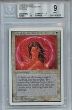 MTG Unlimited Circle of Protection Red BGS 9.0 (9) Mint WOTC Card 3013