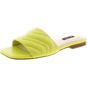 Nine West Womens Mends3 Open Toe Slip On Casual Slide Sandals Shoes BHFO 3848