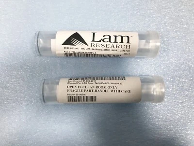 Lam P/N 716-156224-002 PIN LIFT,SAPPHIRE, STN#1 ,SHORT, C3ALTUS  lot of 4 - Image 1 of 4