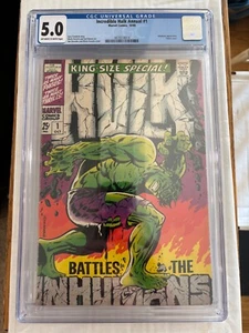 Incredible Hulk Annual #1 CGC 5.0 OW-WT Marvel 1968 Jim Steranko Classic Cover - Picture 1 of 11