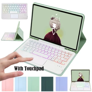 Backlight Keyboard Smart Leather Case For iPad Air 5 2022 Pro 11 With Touchpad - Picture 1 of 22