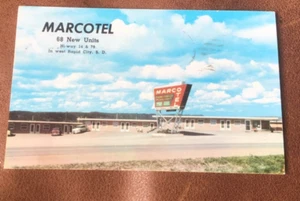 Vintage Marcotel Motel Postkarte - Rapid City South Dakota - Bild 1 von 2