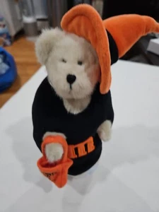 Peluche Boyds Bear M&M Colección Spookie Halloween Negro Naranja Con Sombrero - Imagen 1 de 6