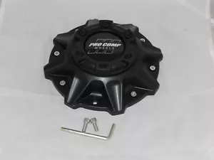 PRO COMP 48 SERIES QUICK 8 FLAT MATTE SATIN BLACK WHEEL RIM CENTER CAP 504256842 - Picture 1 of 2