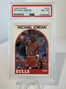 1989 HOOPS 200 MICHAEL JORDAN Graded PSA 8 NM-MT - Picture 1 of 4