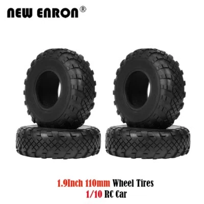 1.9 Climbing Rock Crawler Tires Rubber W/Foam 110MM for 1/10 Redcat D90 AXI03007 - Image 1 of 4