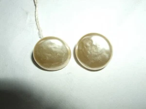 ORECCHINI A LOBO CLIPS EAR RINGS PERLA BIANCA ARGENTO 925 STERLING TONDA CM 2 - Foto 1 di 5