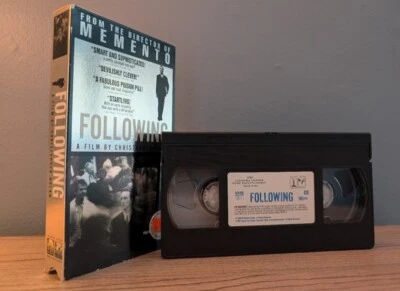 Following (1999, VHS) - Debut Film by Christopher Nolan (Black & White) - Image 1 of 4