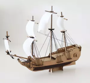 3D Wooden Puzzle Pirateship Puzzle, 3D Pirateship DIY, Prite Ship, 3D DIY, - Picture 1 of 6