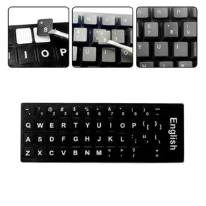 English Letters Keyboard Stickers Frosted PVC Tablet New Computer Keyboard W7X7 - Picture 1 of 15