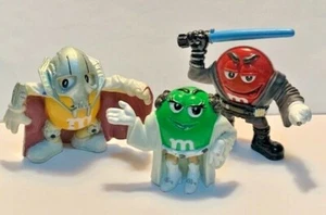 Hasbro 2006 Star Wars M&M lotto di 3 figurine Anakin, Leia, General Grievous 3" PVC - Foto 1 di 2