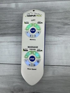 Tempur-Pedic TEMPUR Advanced Ergo System Wireless Remote Control RC-WM-101 OEM - Picture 1 of 3