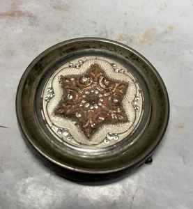 Antique Sandwich Glass Clock Pendulum Part? Or Large Curtain Tie Back - Picture 1 of 8