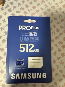 Samsung Pro Plus Micro SD Card Memory Card 512GB for Tablet / Phone - Foto 1 di 2
