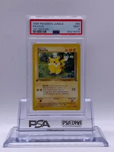 1999 POKEMON 1ST EDITION JUNGLE PIKACHU #60 PSA 9 MINT. - Picture 1 of 4