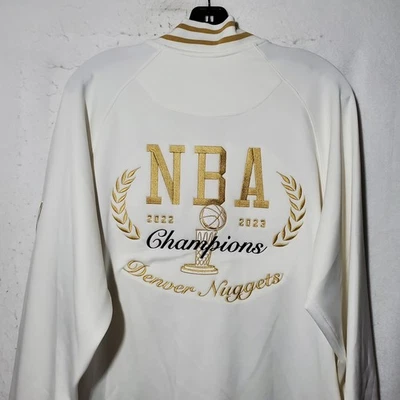 Denver Nuggets NBA Champions Banner Authentic Showtime Jacket Full Zip Nike - Image 1 of 4