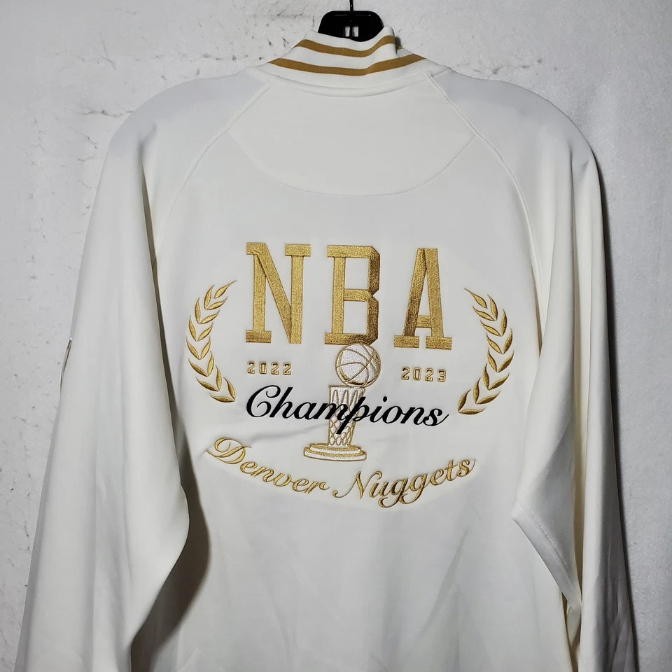 Denver Nuggets NBA Champions Banner Auténtico Showtime Chaqueta Cremallera Completa Nike Foto 1 de 4