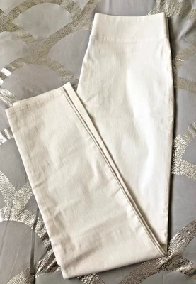 INC  Women’s SZ 6 High-Waist Skinny White Pants Pull On Slim Fit Never Worn - Image 1 of 4