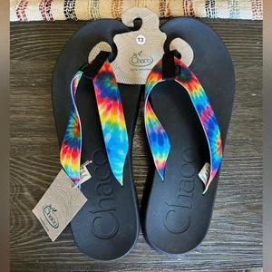 Chaco NWT Men’s Chillos Dark Tie Dye Size 13 Flip Flops! - Picture 1 of 4