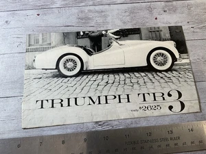 ORIGINAL 1957 TRIUMPH TR3 NYC BROCHURE SALES LEAFLET - Picture 1 of 3