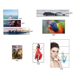 EU Plug Video Wall Controller With Remote Control 1920x1080P 60Hz TV Wall Pr NEW - Afbeelding 1 van 12