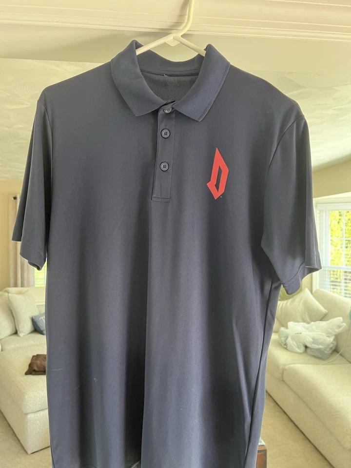 Mens Duquesne Dukes Golf/Polo Shirt Blue - Size Medium - Image 1 of 1