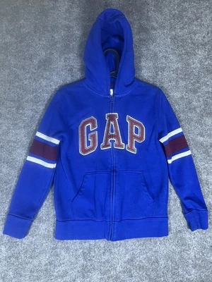 Chaqueta con Capucha Gap Vintage Jóvenes Niños XL Azul 100% Algodón Cremallera Completa Prendas Exteriores Foto 1 de 4