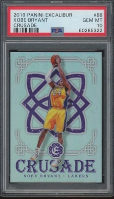 2016 Panini Excalibur Crusade #88 Kobe Bryant Gem Mint PSA 10 - Image 1 of 2