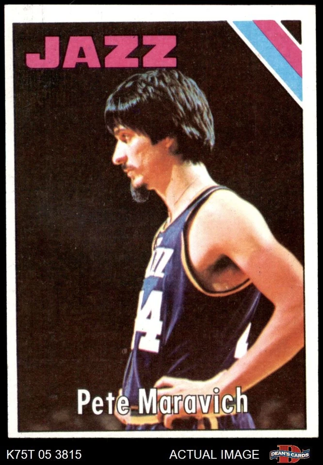 1975 Topps #75 Pete Maravich Jazz HOF LSU 5 - EX - Image 1 of 1
