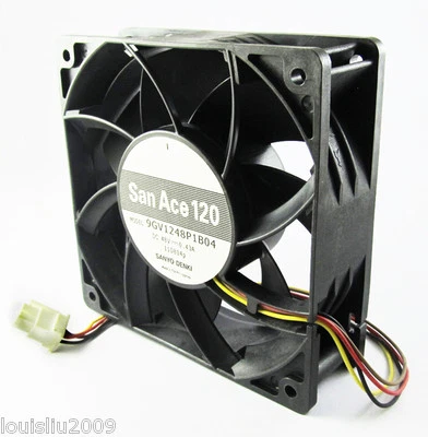 5pcs Sanyo Denki San Ace 120 9GV1248P1B04 120mmx38mm 12038 48V 0.43A DC Fan NEW - Image 1 of 4