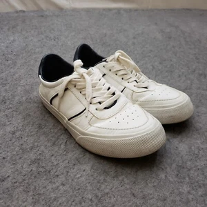 Reformation Shoes Womens 6 White Blue Sneakers Floral Casual Lace Up Ladies - Picture 1 of 9