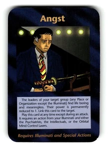 Angst Card Limited INWO Illuminati Nuevo Orden Mundial Juego - Imagen 1 de 4