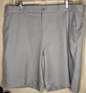 PGA Tour Flat Front Chino Beige Tan Khaki Golf Shorts Mens Size 38 EUC - Picture 1 of 4