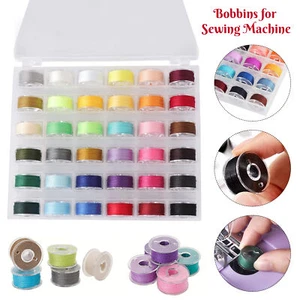 36Color Sewing Machine Bobbins Thread Spools Case With Box for Sewing Machine - Picture 1 of 13