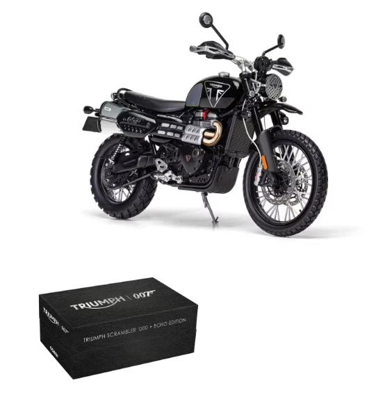 Corgi CC08402 1 12 Triumph Scrambler 1200 Bond Ed. Motorcycle Diecast Model