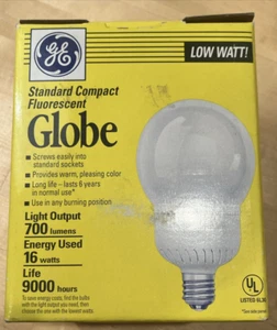 GE COMPAX 9000hr 16 WATT Fluorescent Light Globe Bulb Large FLG17 NEW NOS - Picture 1 of 7